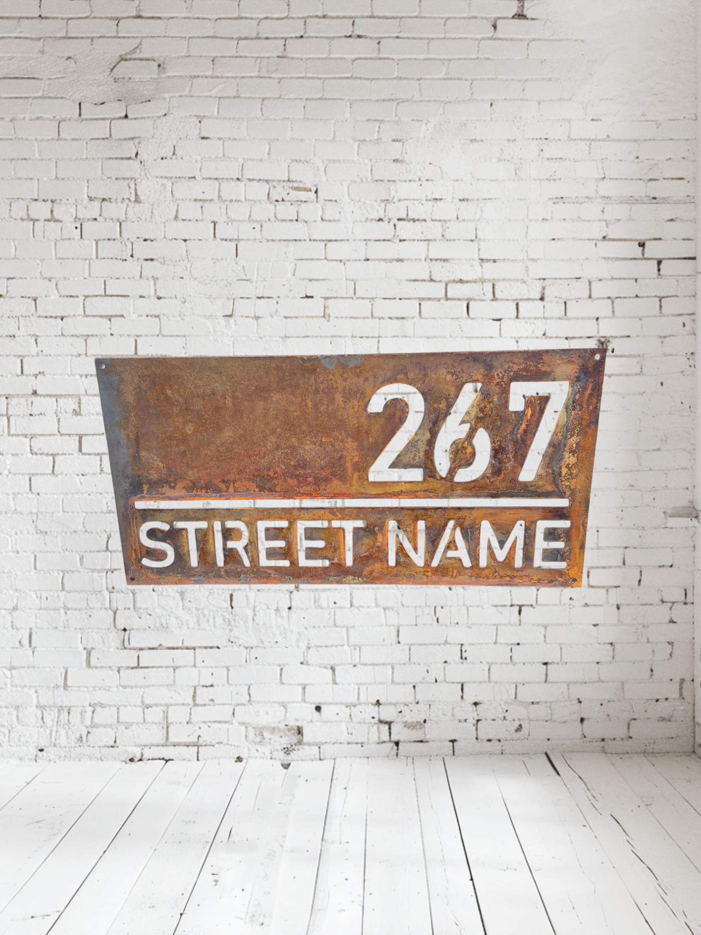 Sleek Property Address sign